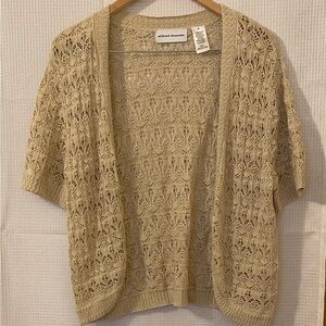 Vintage Alfred Dunner Women's Beige Sweater
